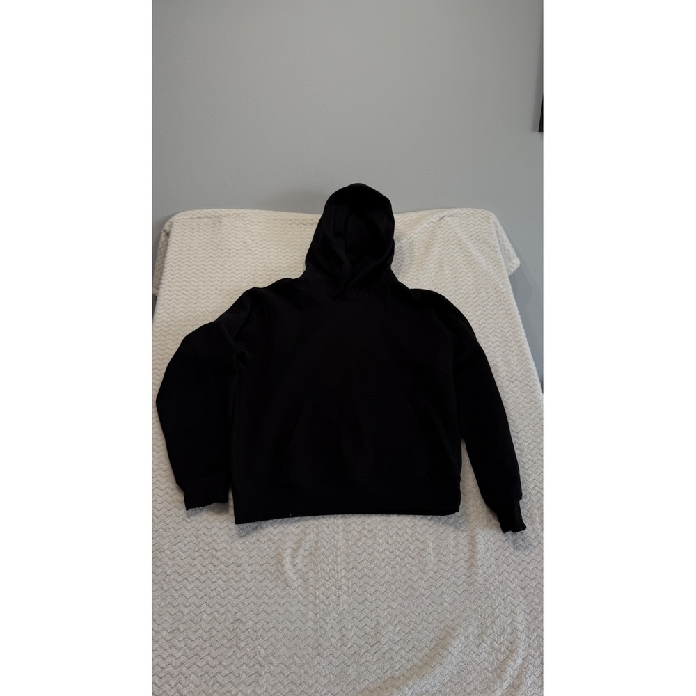 Aritzia Sweatfleece Perfect Fit Hoodie Black Pullover Sweatshirt Medium